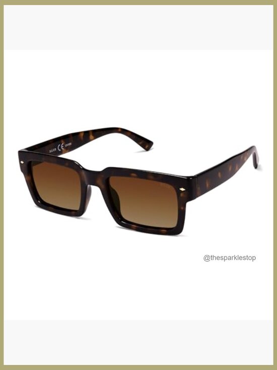 Classic Retro Square Polarized Sunglasses with UV400 Protection main image 5
